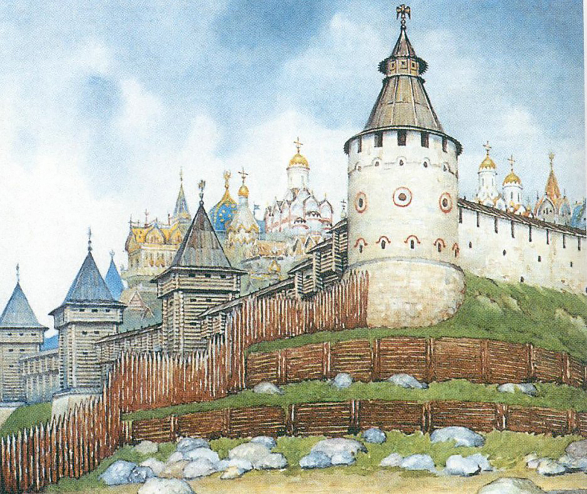 Московский Кремль Белокаменный 1367